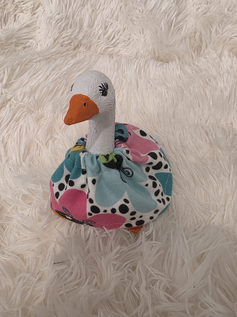 7" Desk Goose Handcrafted Summer Flower Print Dress